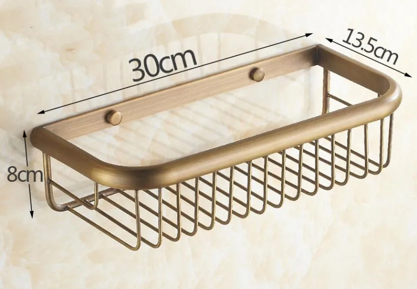 Bathroom Corner Shelf Solid Brass Antique Bronze Finish