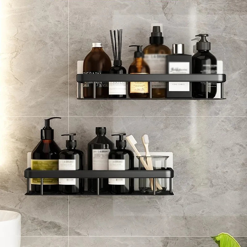 Bathroom Shelf No-Drill Rust-Resistant Aluminum