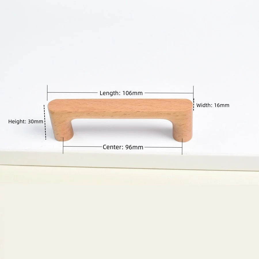 Cabinet Knob Solid Beech Or Walnut Includes Screw