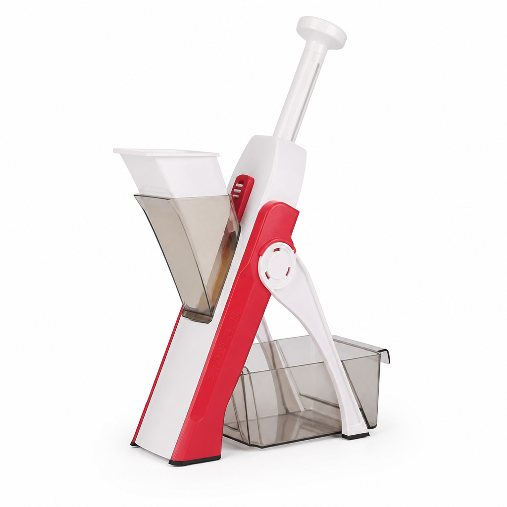 Foldable Feet, Detachable Container Vegetable Slicer (5-in-1)