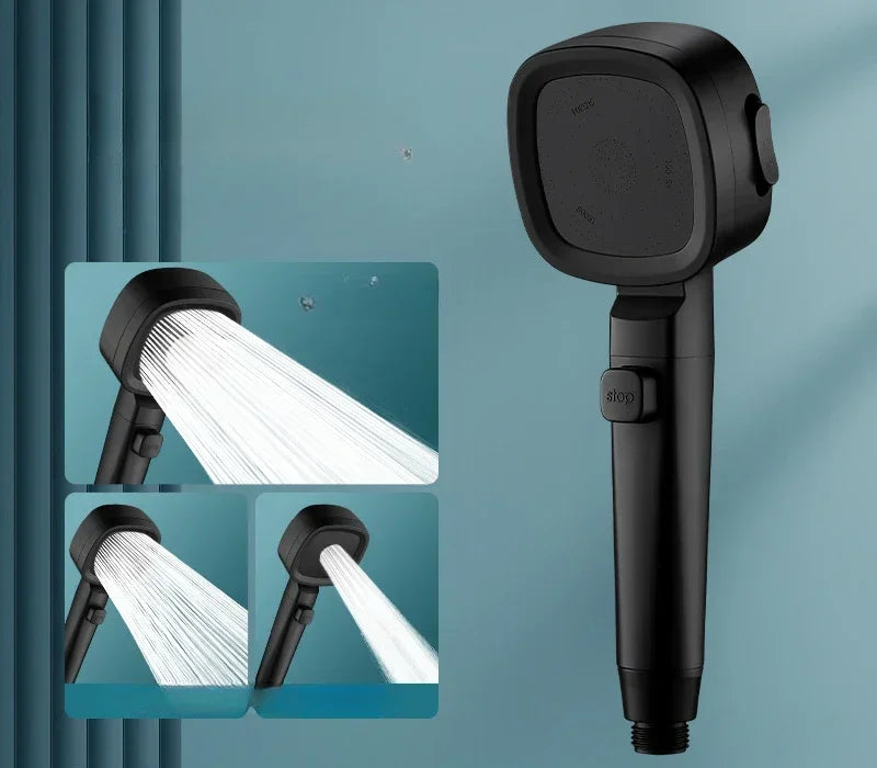 Handheld Shower Head High-Pressure Water-Saving Pause Button