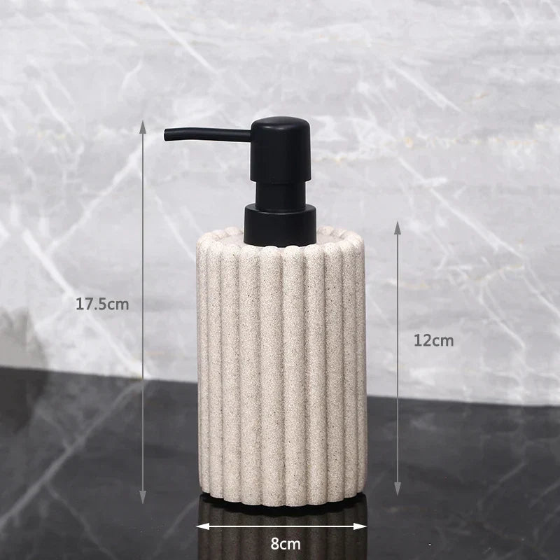 Liquid Soap Dispenser Ceramic Hand Pump Odor-Free