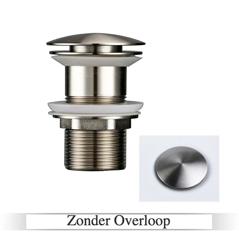Pop-Up Drain Stopper Solid Brass One-Touch