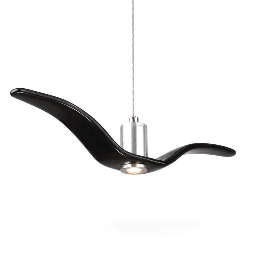 Sculptural Hanging Indoor Bird Pendant Lamp
