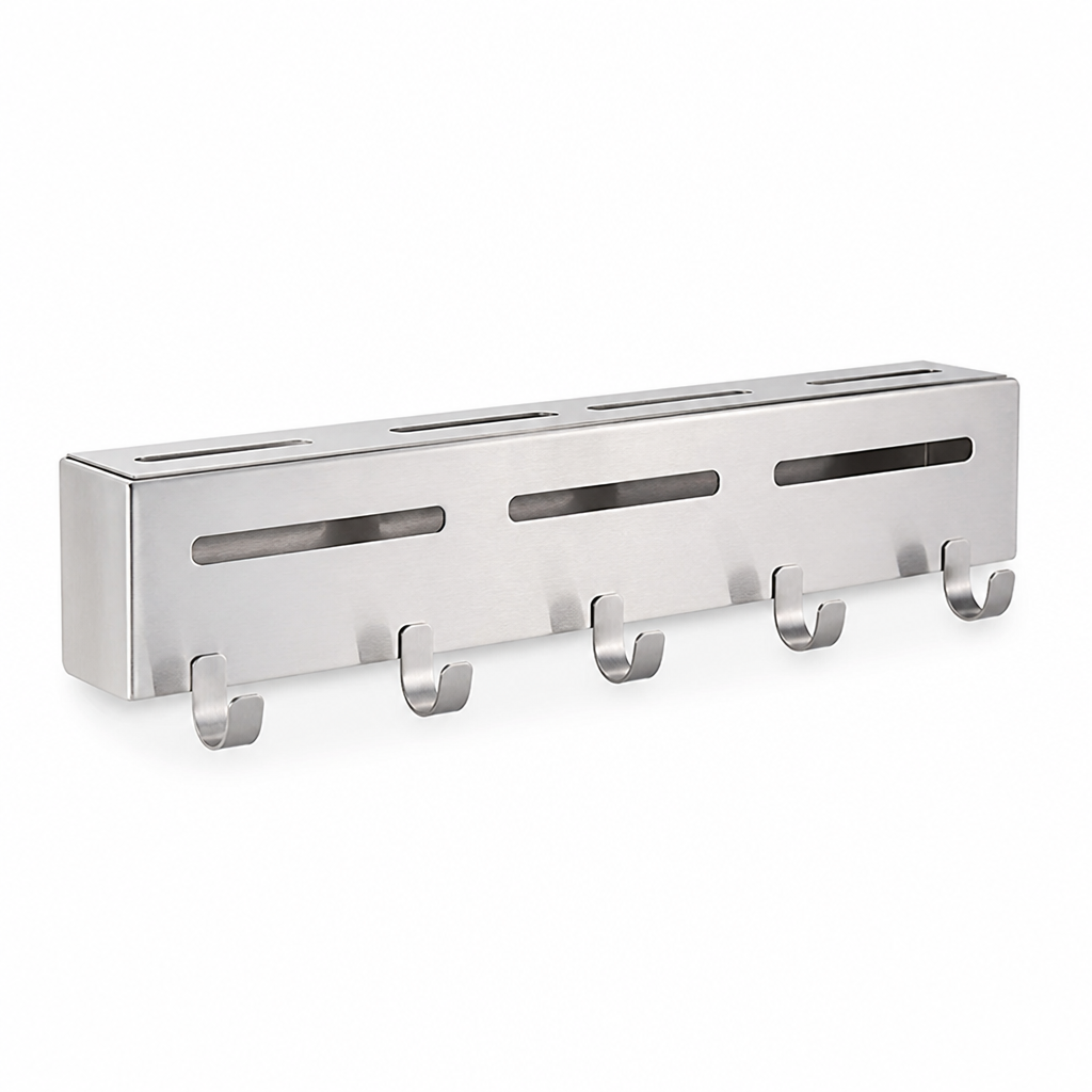 Self-Adhesive Stainless Steel Wall-Mounted Hook Strip Kitchen Knife Holder