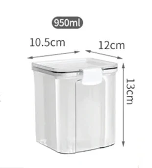 Storage Jars Set Food-Grade Acrylic Airtight & Stackable
