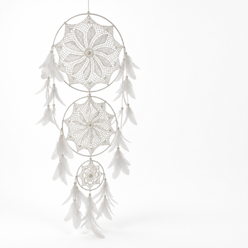 Sunburst Circular Dreamcatcher Wall Hanging with Tassel Fringe