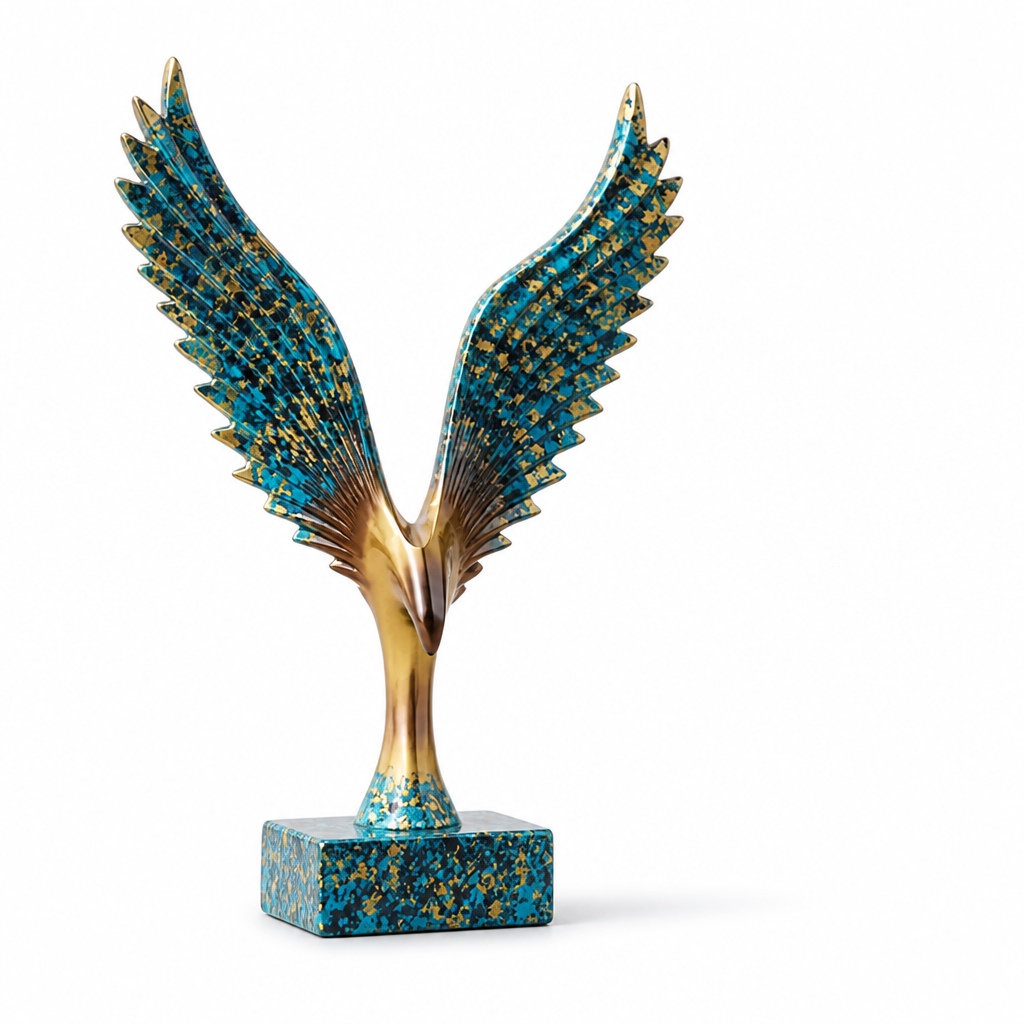 Tabletop Spread-Wing Eagle Sculpture