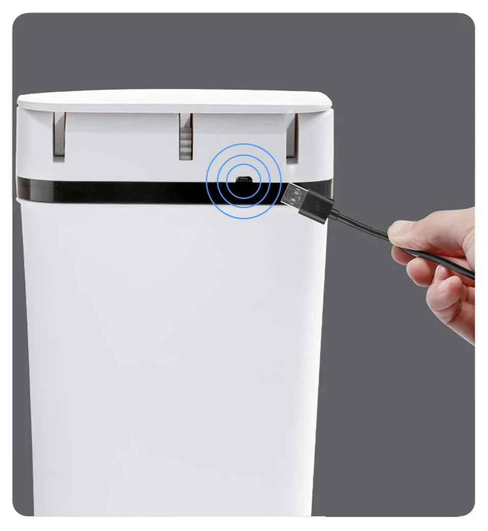 Trash Can Touchless Motion-Sensor Space-Saving 12L