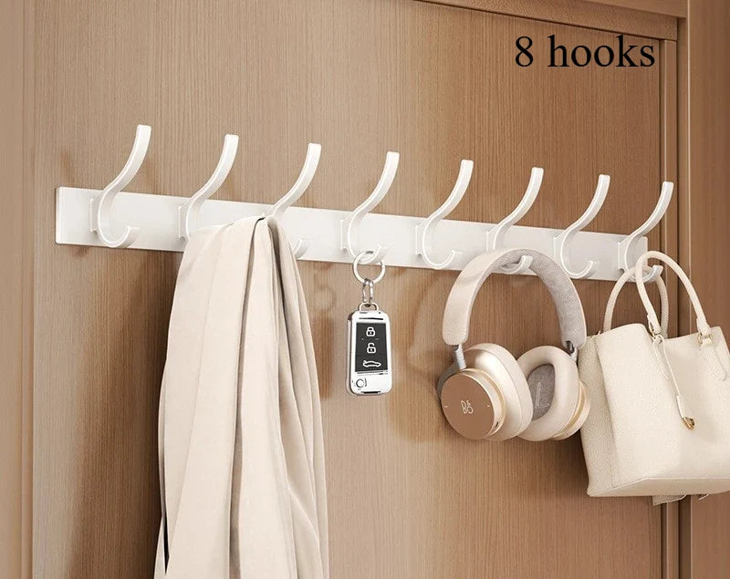 Wall Hook Rack Aluminum Alloy Rustproof Nail Mounted