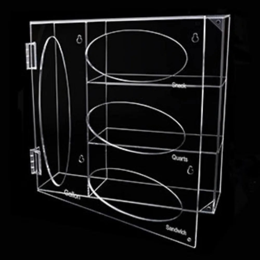 Wall-Mounted Organizer Crystal-Clear Acrylic Space-Saving