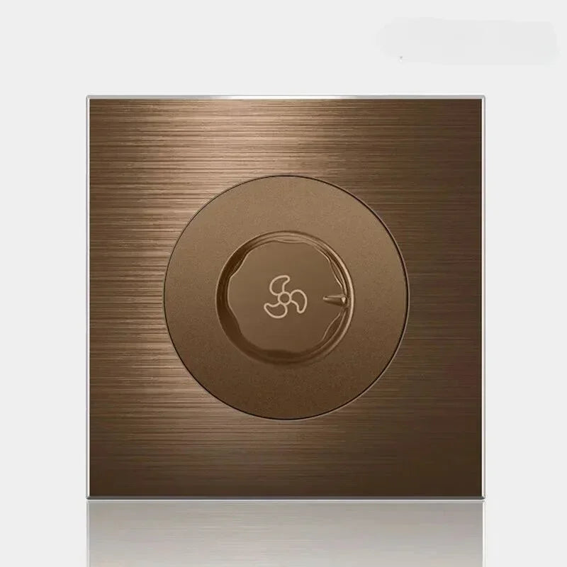 Wall Switch & Outlet Coffee Brown LED Reset Button