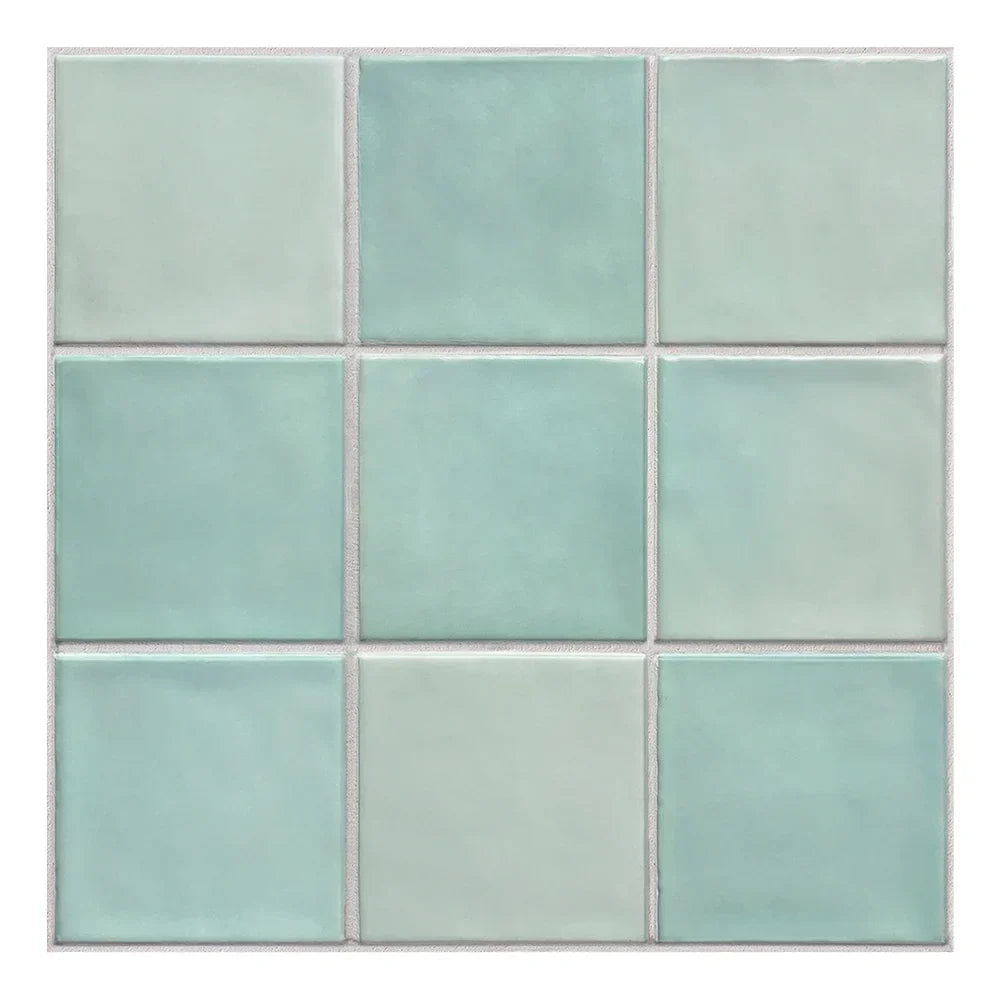 Wall Tile Panels Peel-And-Stick 3D Embossed Set of 10