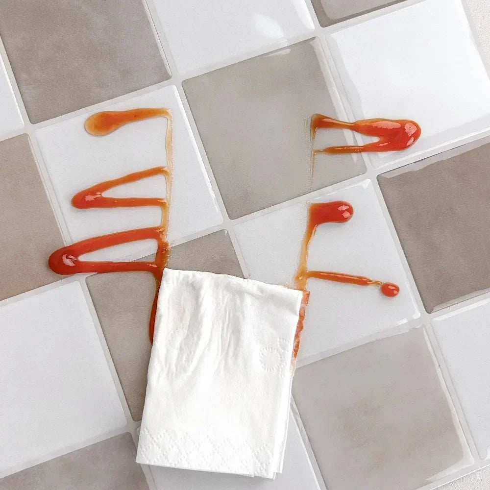 3D Wall Tile Peel And Stick Waterproof & Oil-Resistant