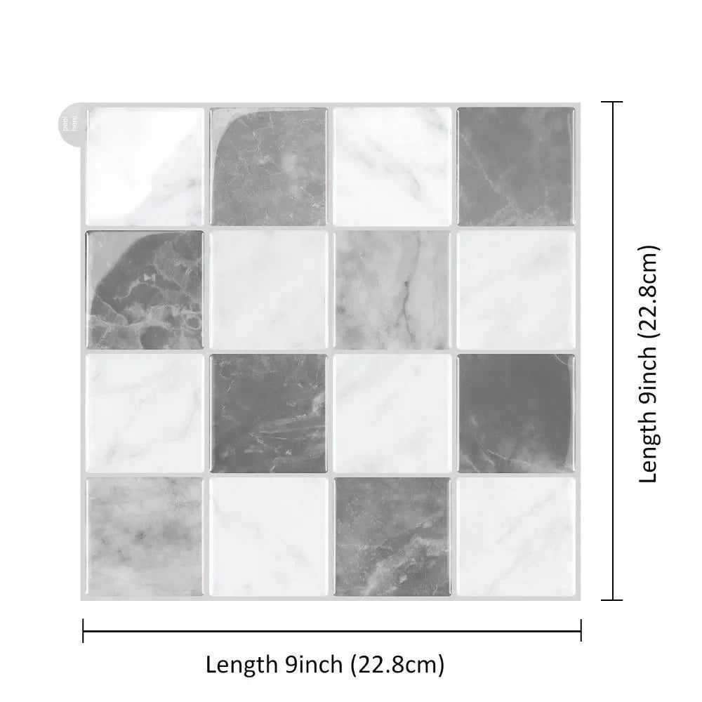 3D Wall Tile Peel And Stick Waterproof & Oil-Resistant