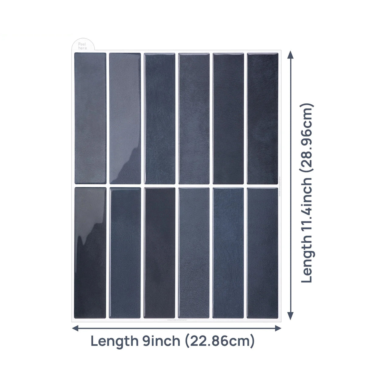 3D Wall Tile Stickers Peel-And-Stick Glossy Waterproof & Heat-Resistant