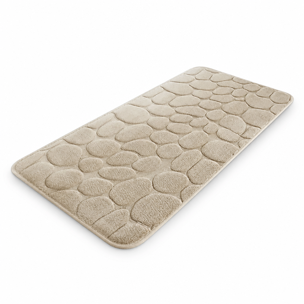 Absorbent Microfiber Bath Mat With Non-Slip Backing