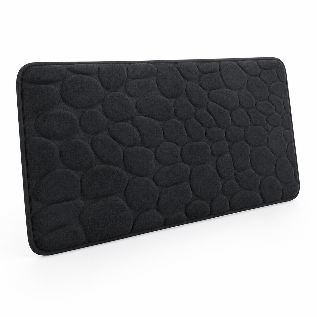 Absorbent Microfiber Bath Mat With Non-Slip Backing