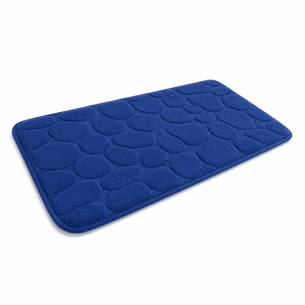 Absorbent Microfiber Bath Mat With Non-Slip Backing