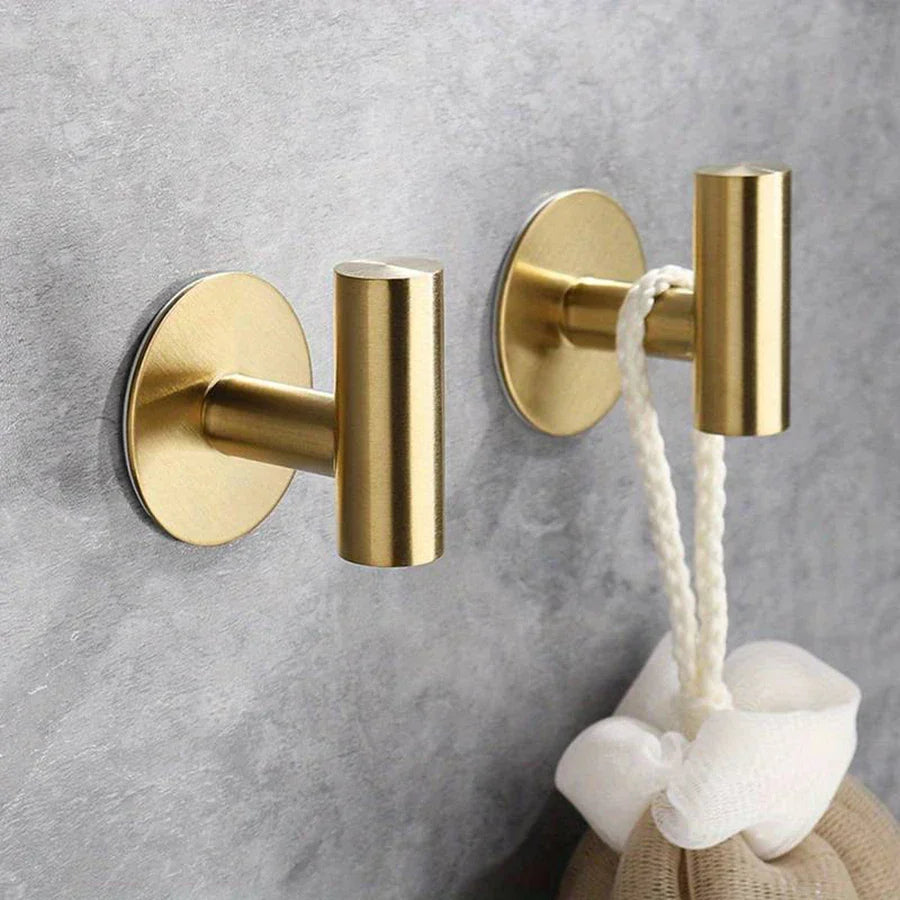 Adhesive Wall Hooks Stainless Steel No Drill