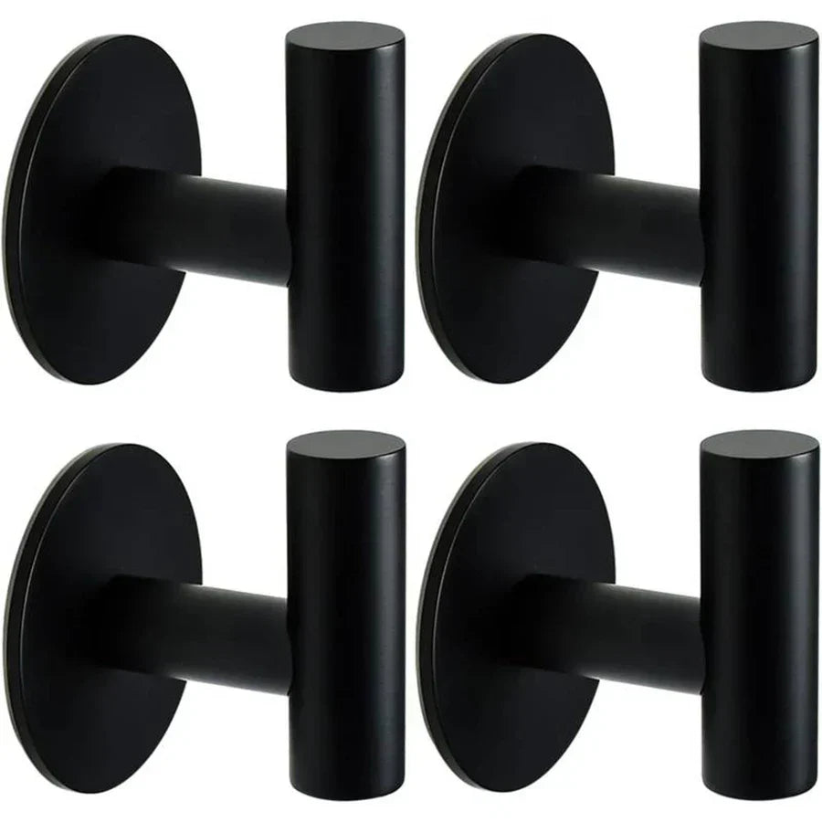 Adhesive Wall Hooks Stainless Steel No Drill