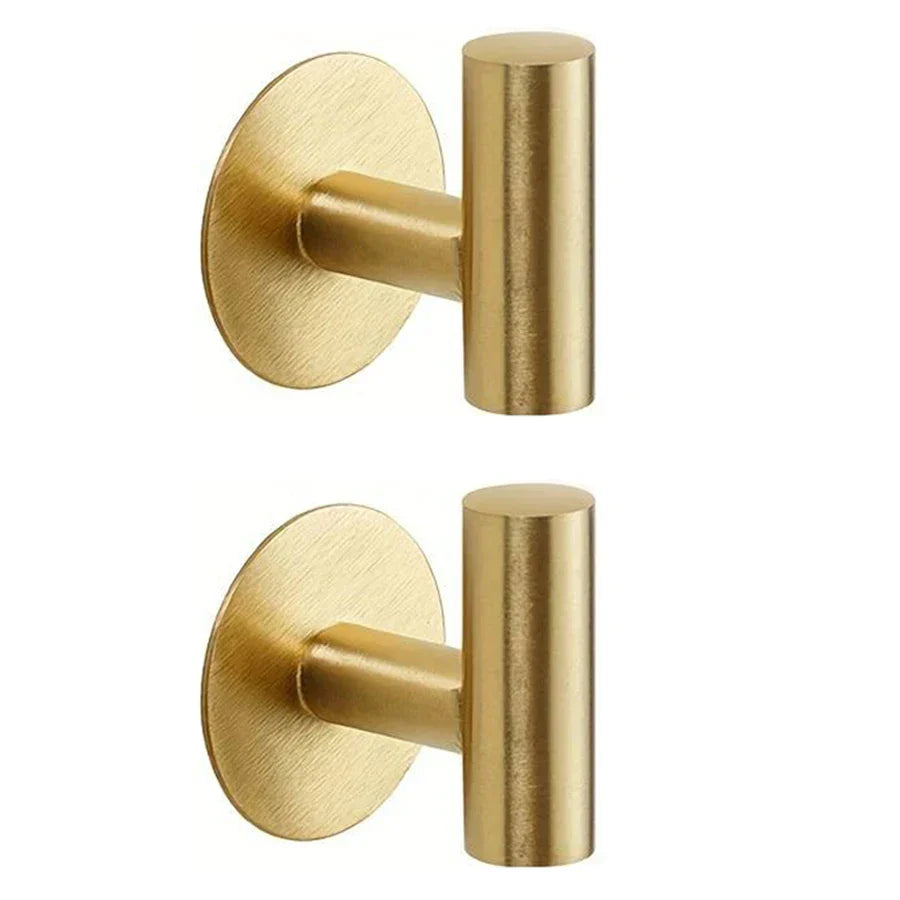 Adhesive Wall Hooks Stainless Steel No Drill