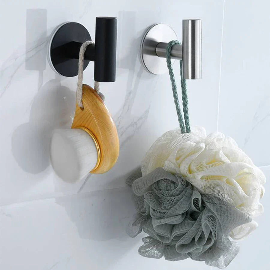 Adhesive Wall Hooks Stainless Steel No Drill