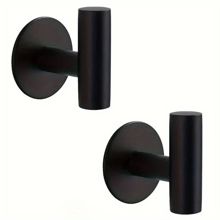 Adhesive Wall Hooks Stainless Steel No Drill