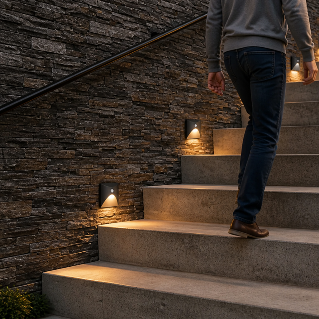 Aluminum LED Motion Sensor Wall Light