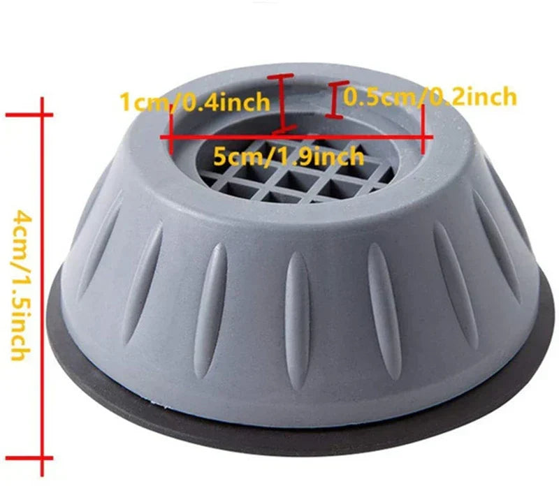 Anti-Vibration Pads Non-Slip & Shock-Absorbing Set of 4