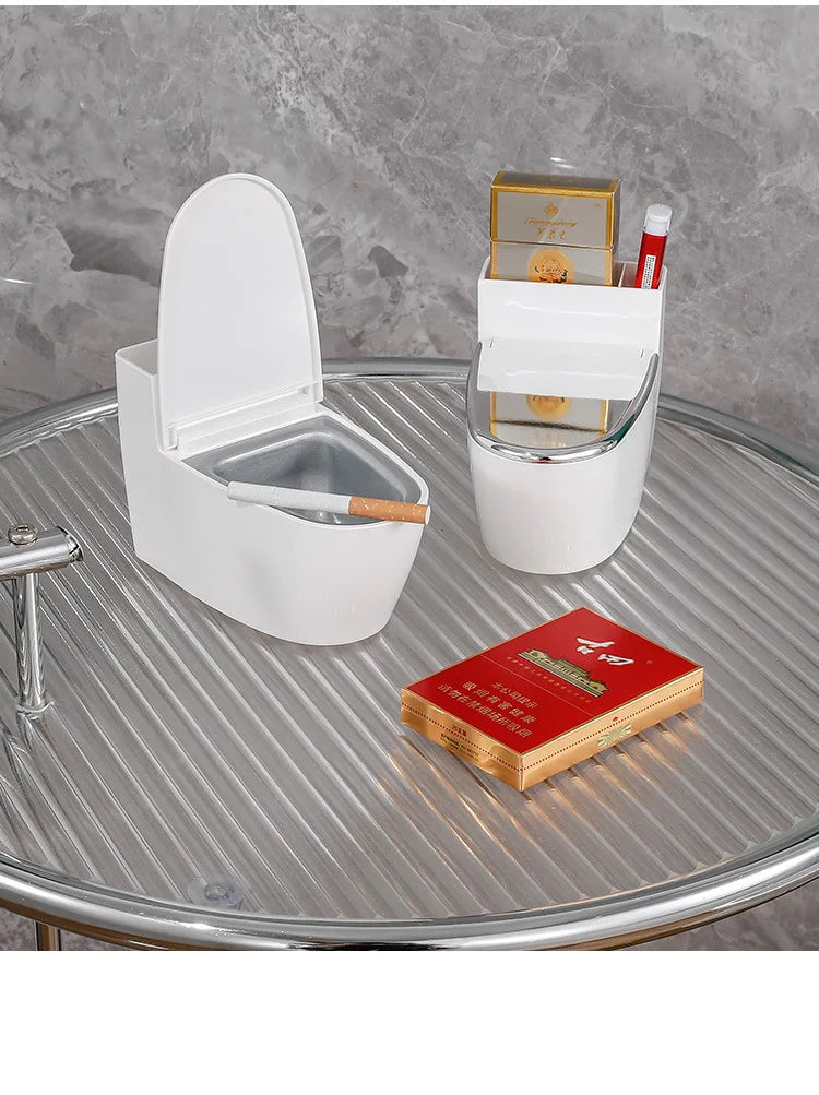 Ashtray Wall-Mounted Lockable Lid Removable & Washable
