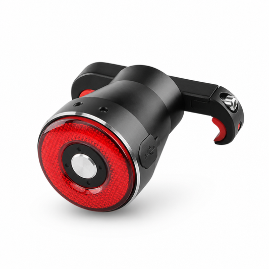 Automatic Brake & Ambient-Light Sensors USB-Rechargeable Bicycle Tail Light