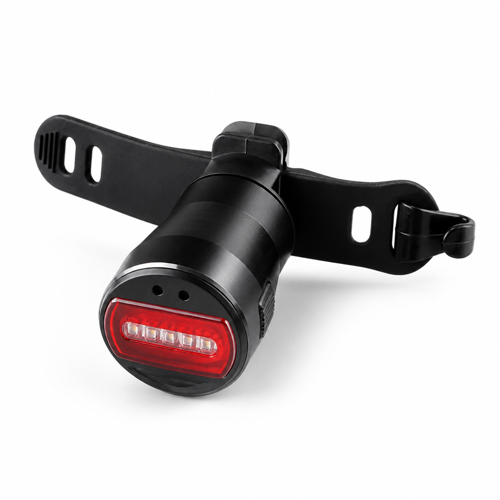 Automatic Brake & Ambient-Light Sensors USB-Rechargeable Bicycle Tail Light