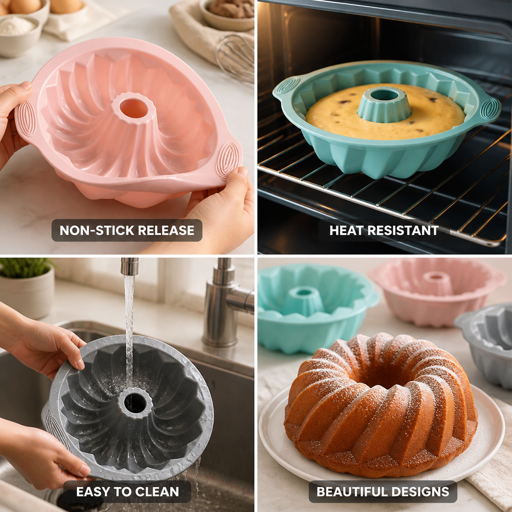 Baking Mold Decorative Pattern Food-Grade Silicone Heat-Resistant