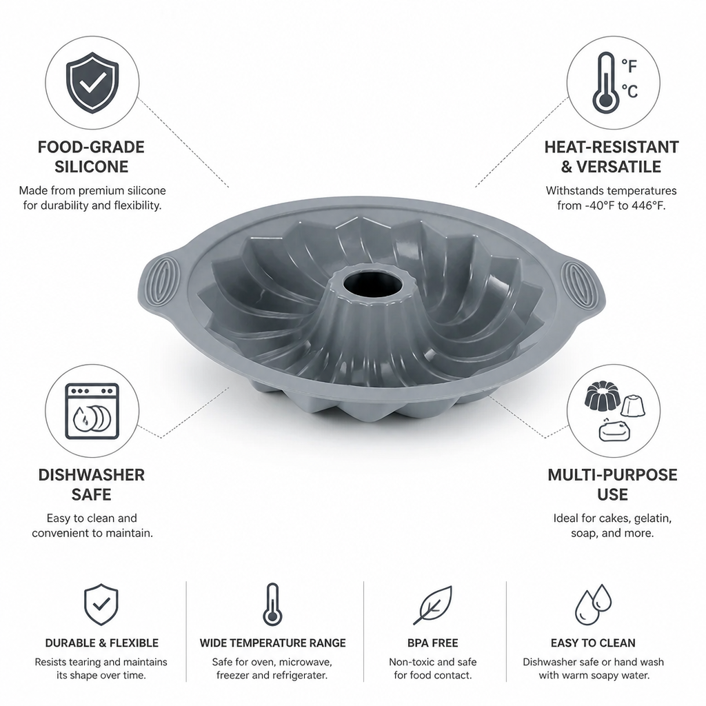 Baking Mold Food-Grade Silicone Non-Stick Dishwasher-Safe