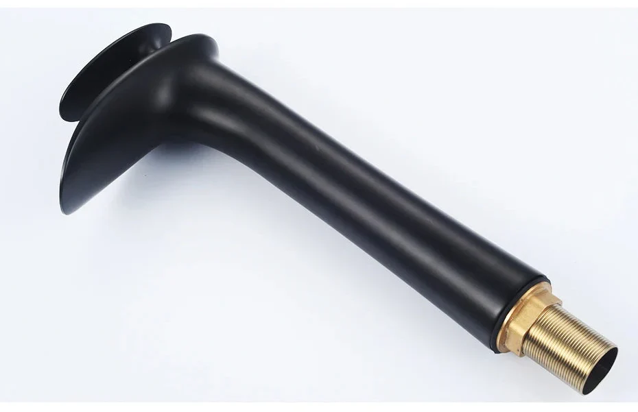 Basin Faucet Waterfall Spout Single-Handle Brass Body & Ceramic Valve