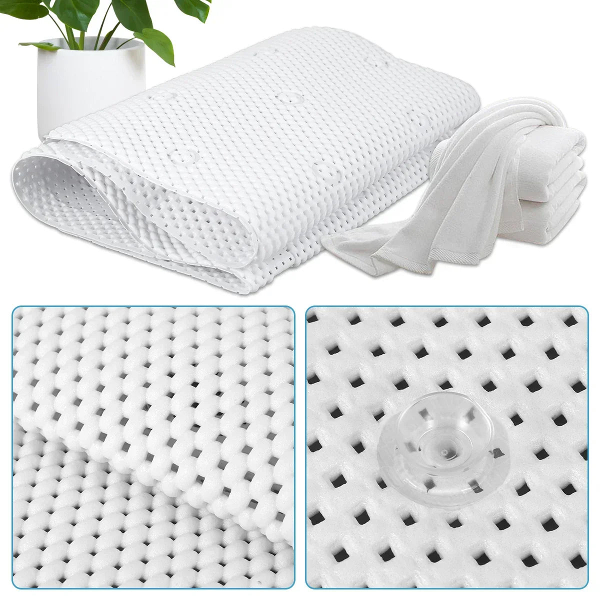 Bath Cushion Full-Body Support 30 Suction Cups