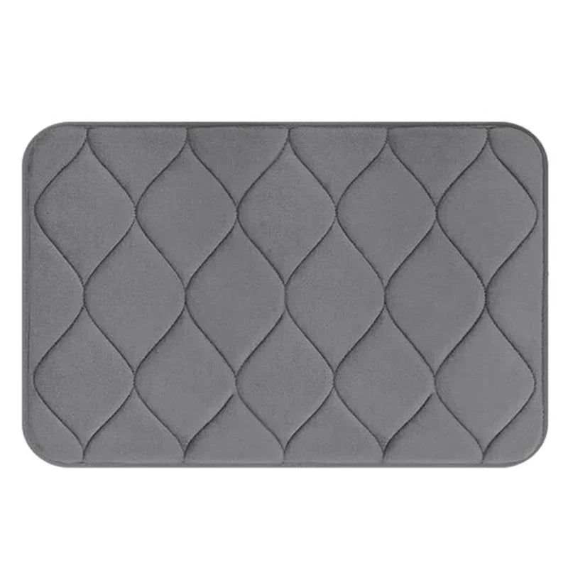 Bath Mat Memory Foam Non-Slip Machine Washable