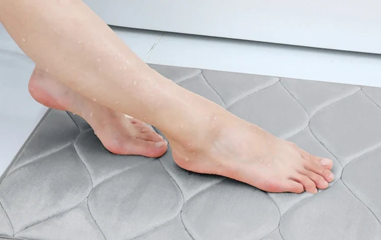Bath Mat Memory Foam Non-Slip Machine Washable