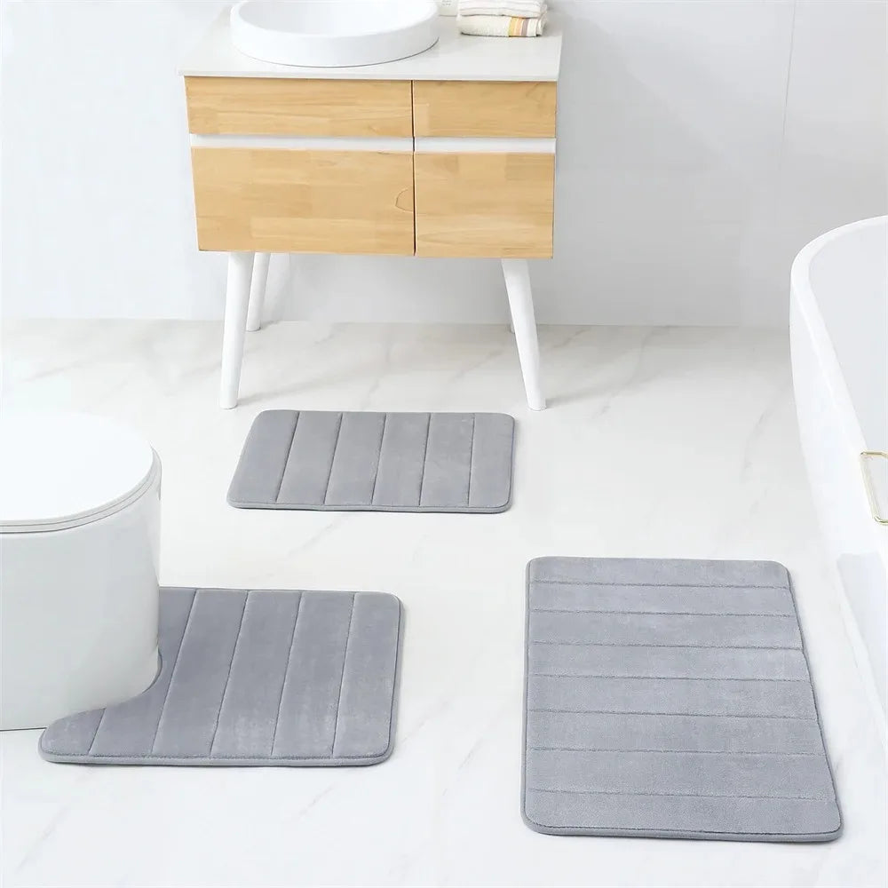 Bath Mat Memory Foam Water-Absorbent & Non-Slip