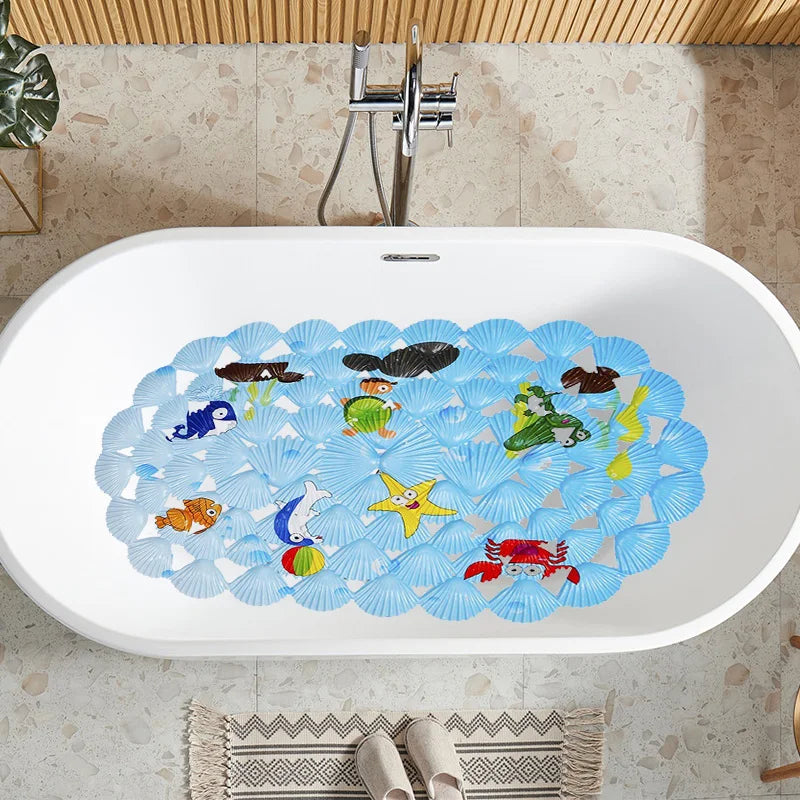 Bath Mat Non-Slip Suction Cups & Massage Nubs