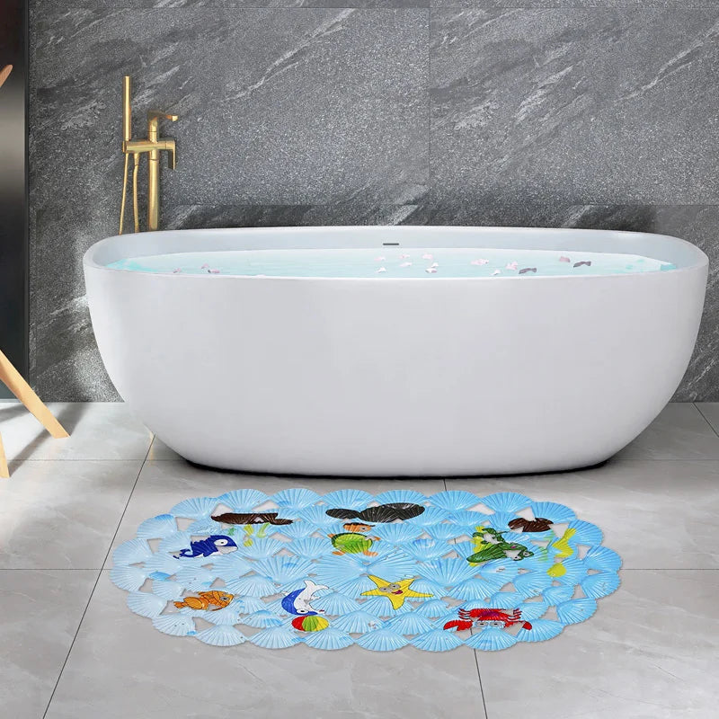 Bath Mat Non-Slip Suction Cups & Massage Nubs