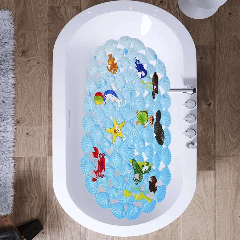 Bath Mat Non-Slip Suction Cups & Massage Nubs
