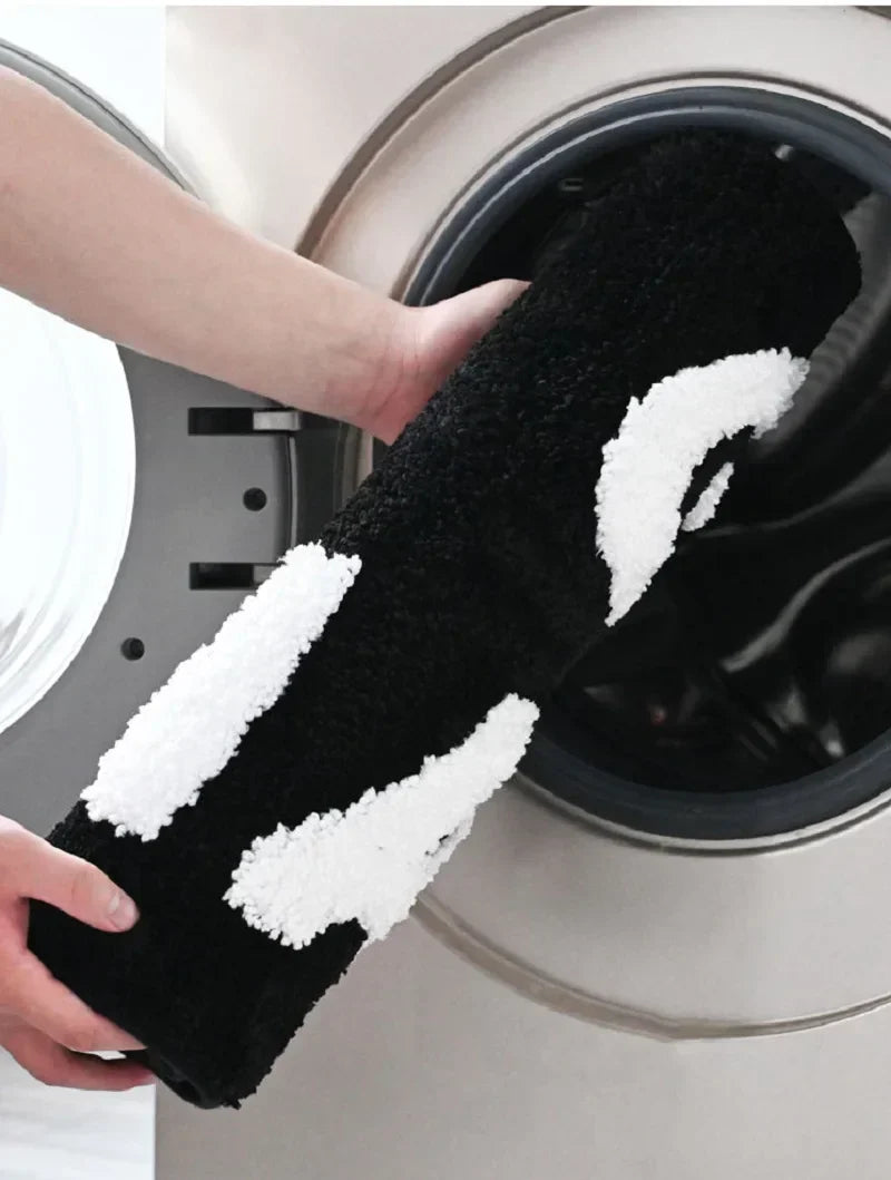 Bath Mat Plush Microfiber Anti-Slip Machine Washable