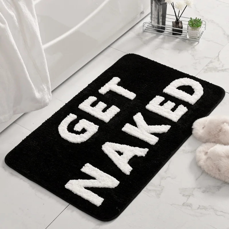 Bath Mat Plush Microfiber Anti-Slip Machine Washable