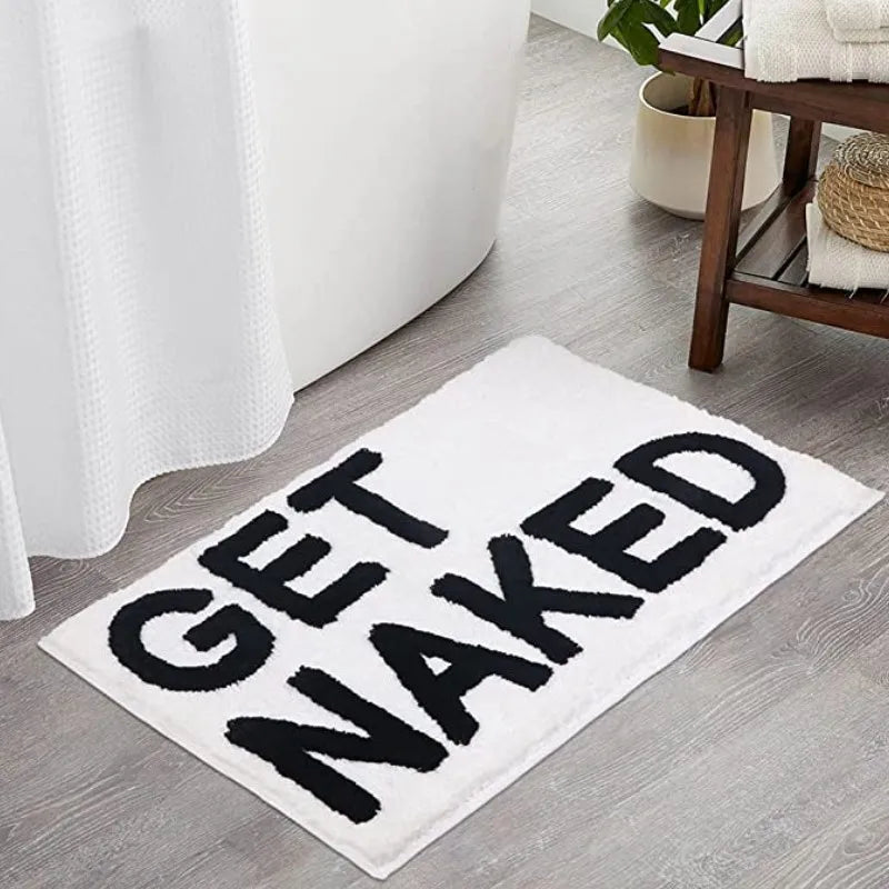 Bath Mat Plush Microfiber Anti-Slip Machine Washable