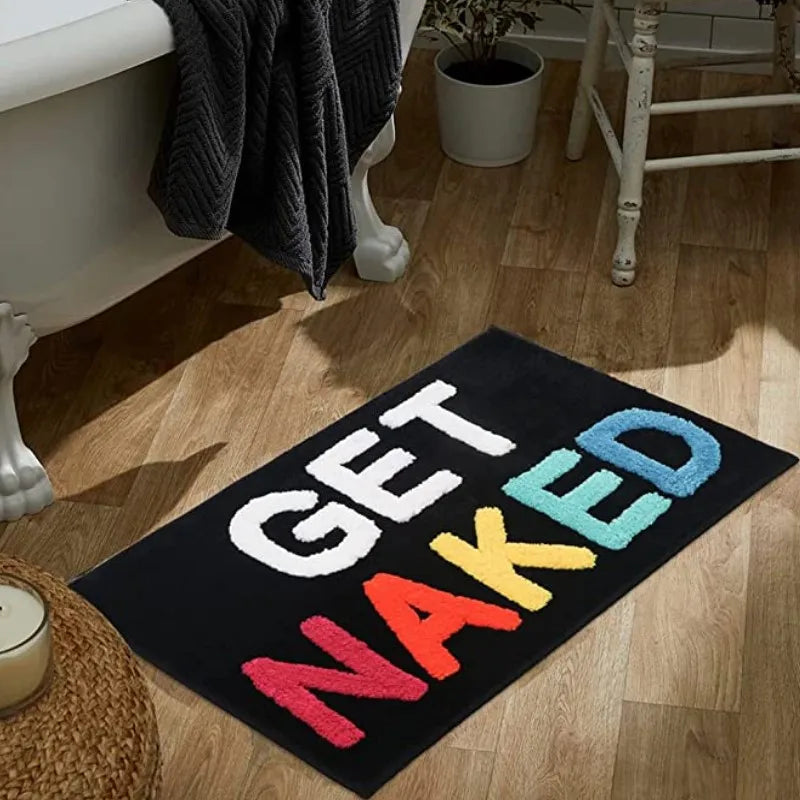 Bath Mat Plush Microfiber Anti-Slip Machine Washable