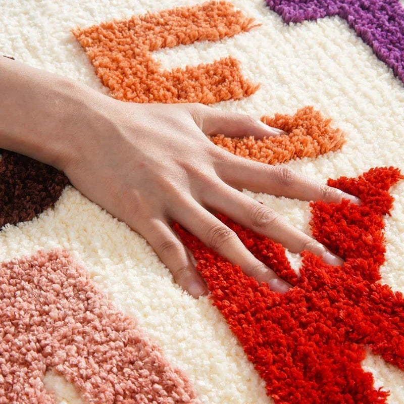 Bath Mat Plush Microfiber Anti-Slip Machine Washable