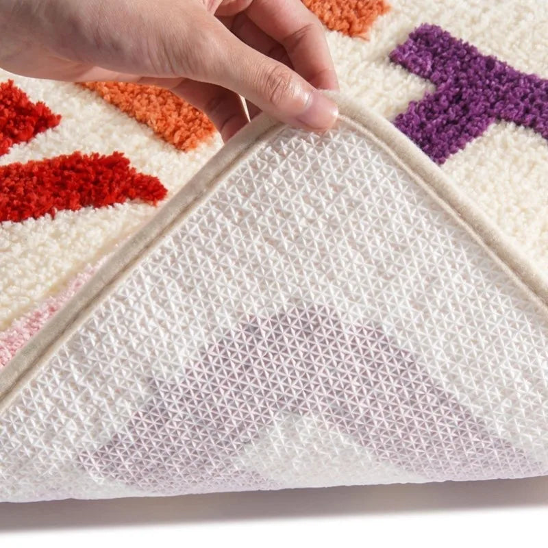 Bath Mat Plush Microfiber Anti-Slip Machine Washable
