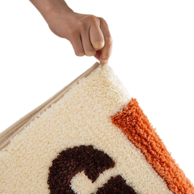 Bath Mat Plush Microfiber Anti-Slip Machine Washable